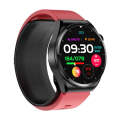 S22 Air Pump Blood Pressure Testing ECG Health Smart Watch, 1.39 inch Round Screen(Red)