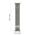 For Apple Watch Series 8 45mm DUX DUCIS Milanese Pro Series Stainless Steel Watch Band(Graphite)