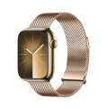 For Apple Watch Series 6 44mm DUX DUCIS Milanese Pro Series Stainless Steel Watch Band(Gold)