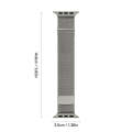For Apple Watch Series 3 38mm DUX DUCIS Milanese Pro Series Stainless Steel Watch Band(Graphite)