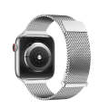 For Apple Watch 42mm DUX DUCIS Milanese Pro Series Stainless Steel Watch Band(Silver)