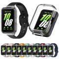 For Samsung Galaxy Fit 3 Half Coverage PC Watch Case + Silicone Watch Band Set(Starlight)