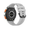 LEMFO AK59 1.43 inch AMLOED Round Screen Silicone Strap Smart Watch(Silver)