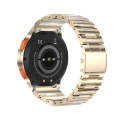 LEMFO AK59 1.43 inch AMLOED Round Screen Steel Strap Smart Watch(Gold)