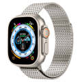 For Apple Watch SE 2023 44mm Milanese Loop Magnetic Clasp Stainless Steel Watch Band(Titanium Gold)