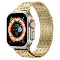 For Apple Watch Series 9 41mm Milanese Loop Magnetic Clasp Stainless Steel Watch Band(Gold)