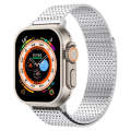 For Apple Watch Series 8 45mm Milanese Loop Magnetic Clasp Stainless Steel Watch Band(Silver)