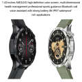 LEMFO HK4 1.43 inch AMOLED Round Screen Smart Watch Supports Bluetooth Calls(Black)