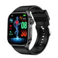 ET580 2.04 inch AMOLED Screen Sports Smart Watch Support Bluethooth Call /  ECG Function(Black Si...