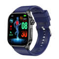 ET580 2.04 inch AMOLED Screen Sports Smart Watch Support Bluethooth Call /  ECG Function(Blue Sil...
