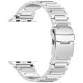 For Apple Watch SE 2023 44mm I-Shaped Titanium Metal Watch Band(Mirror Silver)