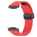 For Huawei Watch D Solid Color Folding Magnetic Buckle Silicone Watch Band(Red)