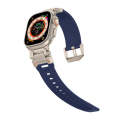 For Apple Watch SE 2023 44mm Explorer TPU Watch Band(Titanium Blue)