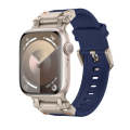 For Apple Watch SE 2023 44mm Explorer TPU Watch Band(Titanium Blue)