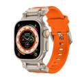 For Apple Watch Ultra 2 49mm Explorer TPU Watch Band(Titanium Orange)