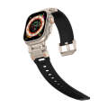 For Apple Watch Ultra 2 49mm Explorer TPU Watch Band(Titanium Black)