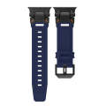 For Apple Watch Series 8 45mm Explorer TPU Watch Band(Black Blue)