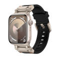 For Apple Watch SE 2022 44mm Explorer TPU Watch Band(Titanium Black)