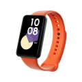 For Honor Band 9 Black Buckle TPU Watch Band(Orange)