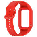 For Xiaomi Mi Band 8 Pro Solid Color Integrated TPU Watch Band(Red)