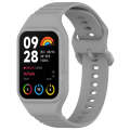 For Xiaomi Mi Band 8 Pro Solid Color Integrated TPU Watch Band(Grey)