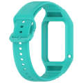 For Xiaomi Mi Band 8 Pro Solid Color Integrated TPU Watch Band(Teal)