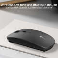 ZGA Chinchilla Dual Mode Wireless 2.4G + Bluetooth 5.0 Mouse(Black)