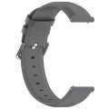 For CMF Watch Pro D395 22mm Round Tail Genuine Leather Watch Band(Grey)