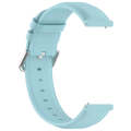 For CMF Watch Pro D395 22mm Round Tail Genuine Leather Watch Band(Light Blue)