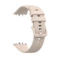 For Samsung Galaxy Fit 3 Solid Color Buckle Silicone Watch Band(Starlight)