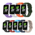For Samsung Galaxy Fit 3 Solid Color Buckle Silicone Watch Band(White)
