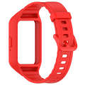 For Samsung Galaxy Fit 3 Solid Color Integrated TPU Watch Band(Red)