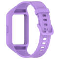 For Samsung Galaxy Fit 3 Solid Color Integrated TPU Watch Band(Purple)