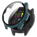 For Garmin Forerunner 165 / 165 Music PC + Tempered Film Integrated Watch Protective Case(Pine Gr...