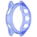 For Garmin Forerunner 165 / 165 Music Half Pack Hollow TPU Watch Protective Case(Transparent Blue)