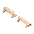 For Honor Band 9 1 Pair Stainless Steel Metal Watch Band Connector(Rose Gold)