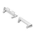 For Honor Band 9 1 Pair Stainless Steel Metal Watch Band Connector(Silver)