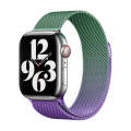 For Apple Watch SE 2023 44mm Milan Gradient Loop Magnetic Buckle Watch Band(Violet Orchid)