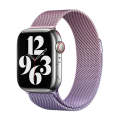 For Apple Watch Series 8 45mm Milan Gradient Loop Magnetic Buckle Watch Band(Pink Lavender)