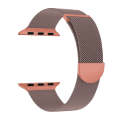 For Apple Watch 38mm Two Color Milanese Loop Magnetic Watch Band(Pink Orange)