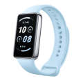 For Honor Band 9 Solid Color Silicone Watch Band(Light Blue)