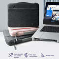 ZGA BG-01 Waterproof Laptop Handbag, Size:14 inch(Black)