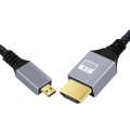 HDTV to Micro HDTV 4K 120Hz Computer Digital Camera HD Video Adapter Cable, Length:1.5m