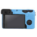 For Sony ILCE-6700 / A6700 Litchi Texture Soft Silicone Protective Case(Blue)