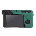 For Sony ILCE-6700 / A6700 Litchi Texture Soft Silicone Protective Case(Green)