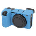 For Sony ILCE-6700 / A6700 Glossy Soft Silicone Protective Case(Blue)