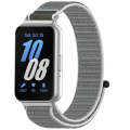 For Samsung Galaxy Fit 3 Nylon Loop Hook and Loop Fastener Watch Band(Seashell)