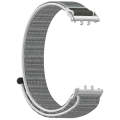 For Samsung Galaxy Fit 3 Nylon Loop Hook and Loop Fastener Watch Band(Seashell)