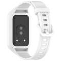 For Honor Band 9 Armor Integrated Silicone Watch Band(White)
