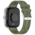 For Xiaomi Mi Band 8 Pro / Redmi Watch 4 Ordinary Buckle Hybrid Nylon Braid Silicone Watch Band(G...